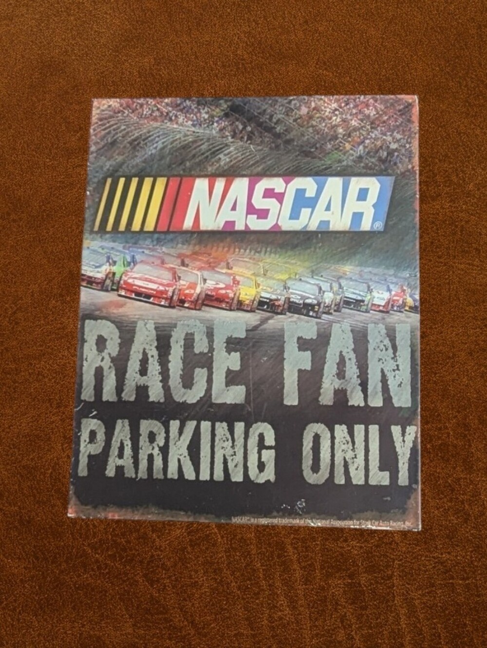 Metal Nascar Race Fan Parking Sign